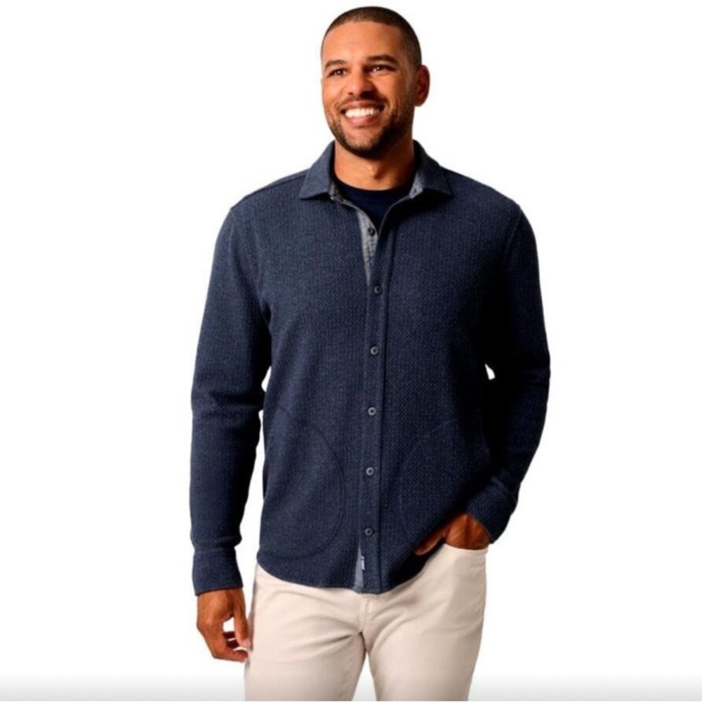 NWT Johnnie-O Men's Reuttiger Knit Shirt Jacket
